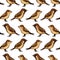 Seamless pattern with birds sparrows