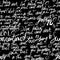 Seamless Pattern - black background with calligraphic writings