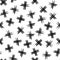 Seamless pattern of black crosses