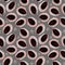 Seamless pattern of black feathers on a gray background, Chinese pattern.