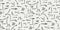 Seamless pattern of black ink arrows