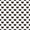 Seamless pattern with black scary Halloween Cat face with orange eyes. Background, design for fabric and decor