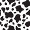 Seamless pattern black and white. Cow hide