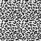 Seamless pattern black white leopard panther fur design, abstract simple lines scandinavian style background grunge texture. trend