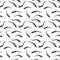Seamless Pattern of Black and white silhouette of Lizard. Vector