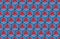 Seamless pattern with blockchain colorful shapes ornament