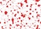 Seamless pattern of blood for halloween decoration, vector