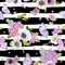 Seamless Pattern with Blooming Hydrangea Flowers and Flying Butterflies in Watercolor Style. Background for Fabric