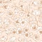 Seamless pattern of blossomed buds of white jasmine flowers. Elegant floral repeatable backdrop for wallpaper or