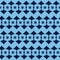 Seamless pattern from the blue alternating abstract figures.