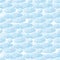Seamless pattern blue clouds sky. Wallpapers for baby playroom or nursery