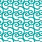 Seamless pattern with blue doodle curls