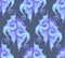 Seamless pattern. blue dragons. Cold illusive gothic texture