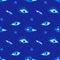 Seamless pattern with blue God\\\'s all-seeing eyes
