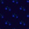 Seamless pattern blue gray cats at night