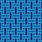 Seamless pattern with blue interlaced ribbons