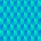 Seamless pattern blue and turquoise cubics.