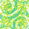 Seamless pattern with bold swirling brush strokes