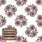 Seamless pattern with bouquet of ranunculuses