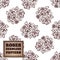 Seamless pattern with bouquet of roses