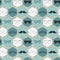 Seamless pattern with bow ties and mustaches
