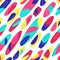 Seamless pattern with bright surfboards on a white background