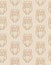 Seamless Pattern with Brown Owls Silhouettes