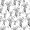 Seamless pattern. bunch of spikelets