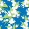 Seamless pattern of bunches lilies of the valley