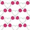 Seamless pattern bunches Love cherry.