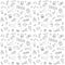 Seamless pattern of business and finance hand