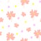 seamless pattern with butterfly and abstract flower,childish print for wallpaper,cover design,kids fabric,nursery
