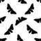 Seamless pattern with butterfly Bombyx mori.