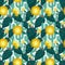 Seamless pattern from cactuses