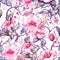 Seamless pattern. Camellia flower.