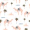 Seamless pattern with camels in desert. Creative scandinavian style kids texture for fabric, wrapping, textile, wallpaper, apparel