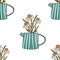 Seamless pattern with camomile