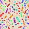 Seamless pattern of candies