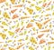 Seamless pattern with carrots