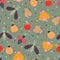 Seamless pattern with cartoon bugs. for fabric print, textile, gift wrapping paper. colorful vector for kids, flat style