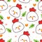 seamless pattern cartoon chicken and plant. cute animal wallpaper for textile, gift wrap paper