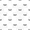 Seamless pattern with cartoon eyelashes. Closed woman eyes on white background. Cute design. Vector