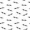 Seamless pattern with cat sound lettering