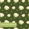 Seamless pattern with cauliflower vegetables