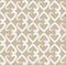 Seamless pattern of chains of white hearts from watercolor brushes on light brown pastel background.