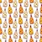 Seamless pattern with champagne bottles. Drinks decoration. Wrapping pattern design