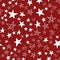 Seamless pattern, chaotically scattered stars, red maroon white design with star element