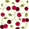 Seamless pattern cherry