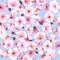 Seamless pattern with cherry blossom, Blossoming Oriental , Sakura Flowering Spring Festival Hanami