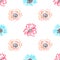 Seamless pattern. Children\\\'s drawings with wax crayons